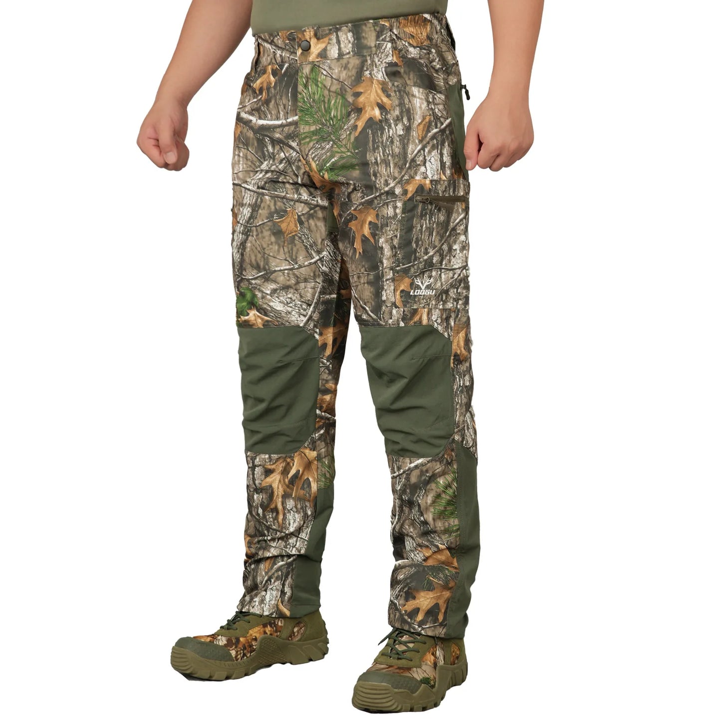 Camouflage Outdoor Hunting Tactical Pants Mens Wear-resistant Multi-pocket Work Trousers Combat Training Hiking Pants Plus Size