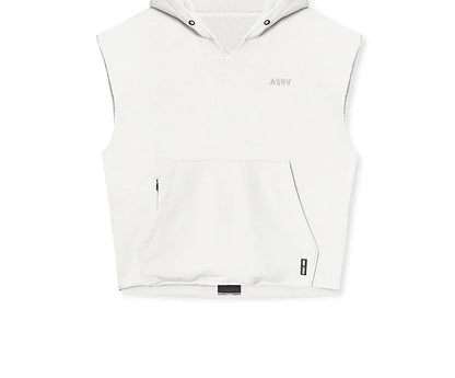 Mens Brand Gyms Clothing Bodybuilding Hooded Tank Top Cotton Sleeveless Vest Sweatshirt Fitness Workout Sportswear Tops Male
