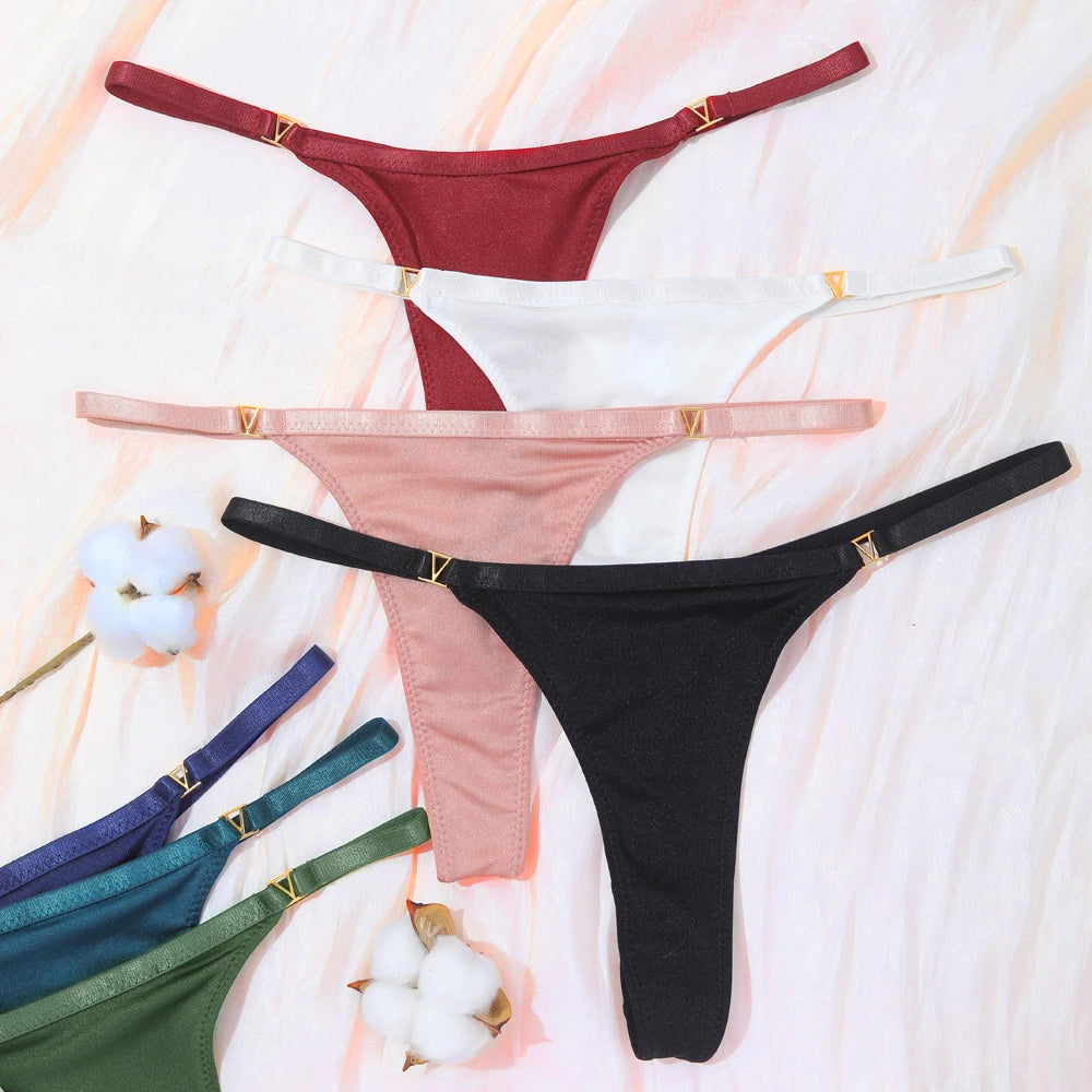 Women's Panties Sexy G-String Thong Underwear Low Waist T-Pants Panties Women's Cotton Briefs Lingerie стринги женские
