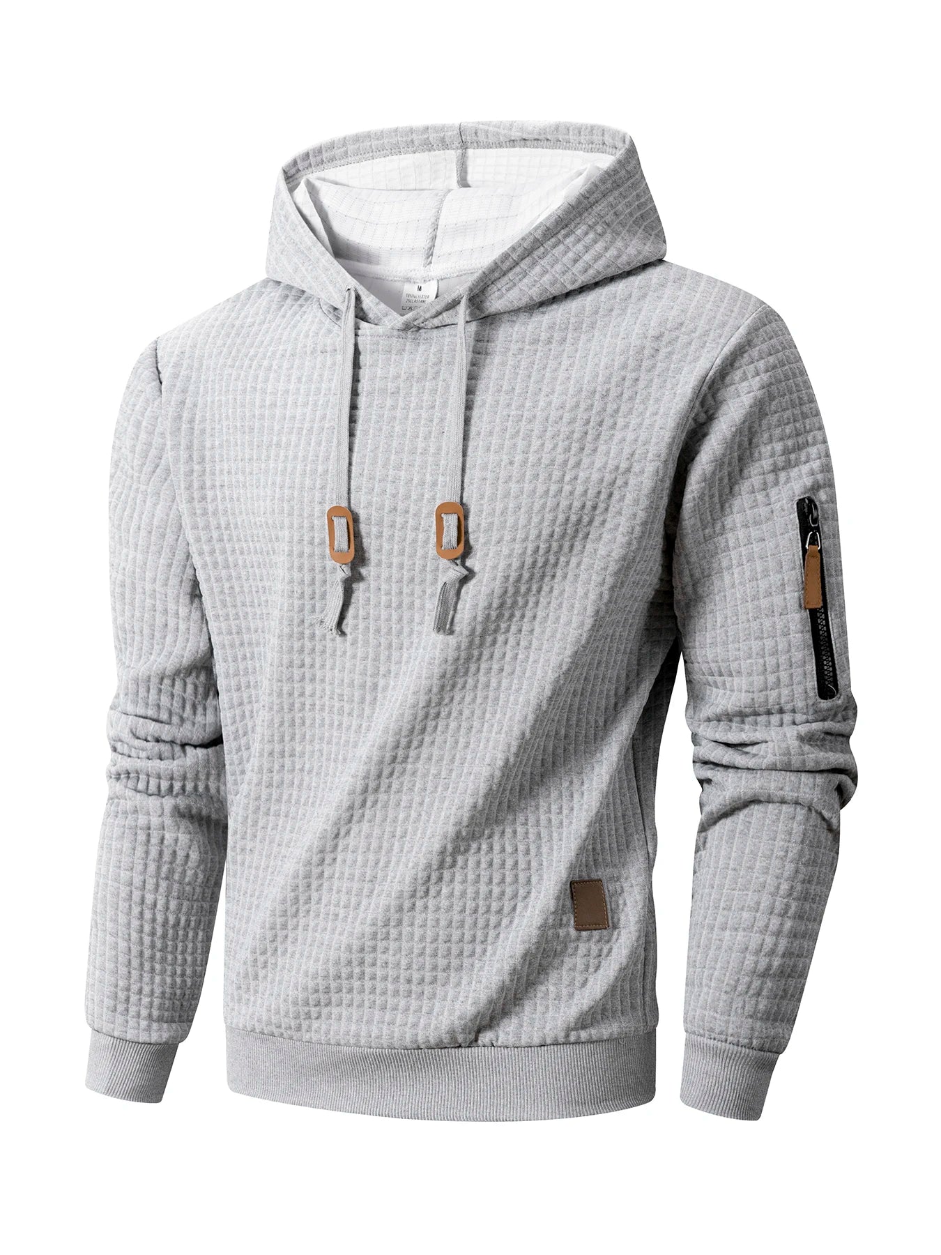 Mens Casual  Long Sleeve Shirts Hooded Collar Drawstring Hoodies Sweatshirts Outdoor Streetwear Solid Color Lightweight Pullover
