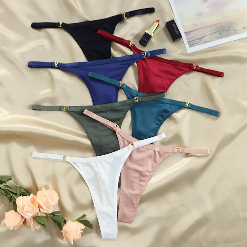 Women's Panties Sexy G-String Thong Underwear Low Waist T-Pants Panties Women's Cotton Briefs Lingerie стринги женские