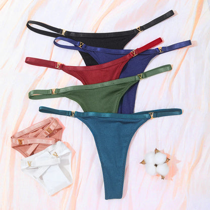 Women's Panties Sexy G-String Thong Underwear Low Waist T-Pants Panties Women's Cotton Briefs Lingerie стринги женские