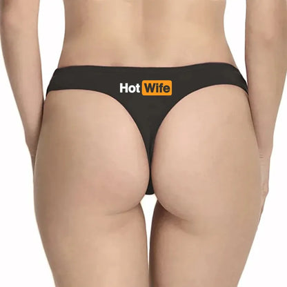 Hot Wife Letters Women's Underwear New Fashion Panties Sports Fitness Seamless Girl's Underwear Low Waist Traceless Ladies Brief