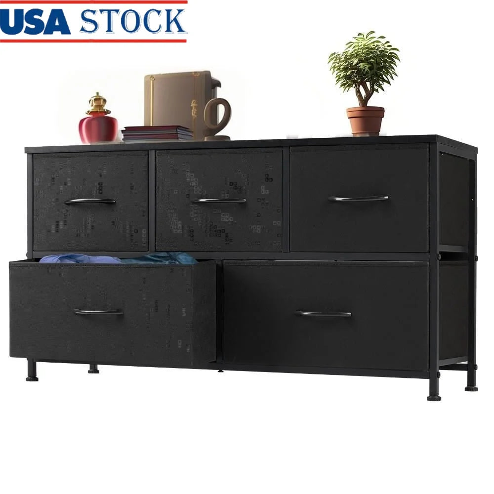5-Drawer Dresser Storage Organizer Unit Modern Furniture Bedroom Clothes Toys Household Essentials Easy Assembly