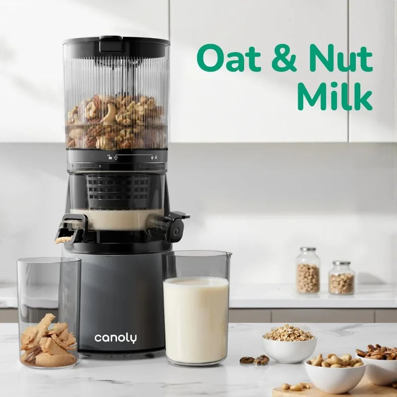 C16 Cold Press Juicer, 6" Extra Wide Feed Chute, 3-IN-1 Strainers (Juice & Sorbet & Nut Milk), Powerful AC Brushless